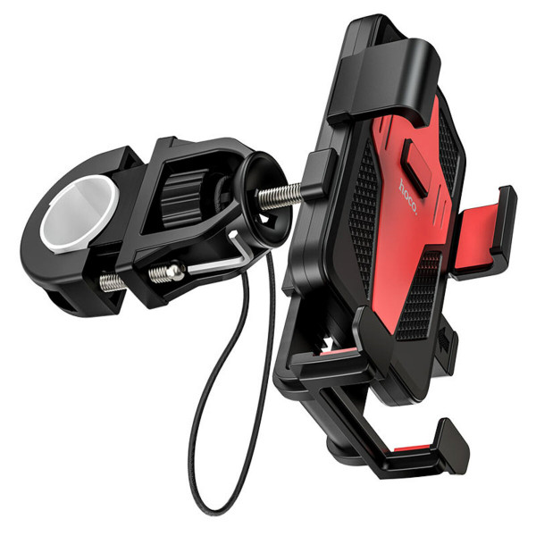 Велотримач для телефона HOCO CA73 Flying one-touch bicycle and motorcycle universal holder Black＆Red