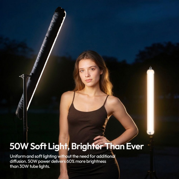 Відеосвітло Ulanzi Ulanzi UA50 50W Bi-Color Air Tube Light(with EU Plug Adapter) (L316)