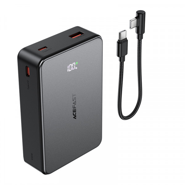 Зовнішній акумулятор ACEFAST M29-20000 22.5W fast charging power bank with cable Black (6974316285991)