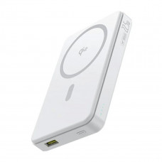 Зовнішній акумулятор Baseus Airpow Ⅱ Qi2 Magnetic Power Bank 10000mAh 22.5W Moon White（With Simple Series Charging Cable Type-C to Type-C（20V/3A）30cm