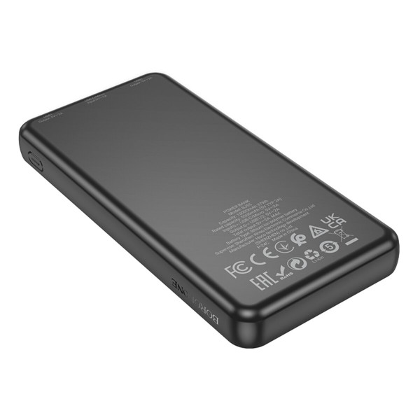 Зовнішній акумулятор BOROFONE BJ55 Graceful power bank (10000mAh) Чорний