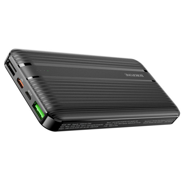 Зовнішній акумулятор BOROFONE BJ9 Uranus PD + QC3.0 10000mAh Black