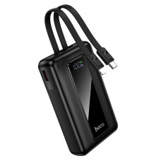 Зовнішній акумулятор HOCO J162A Full power 22.5W+PD20W fully compatible power bank with two cables(20000mAh) Black (6942007663083)