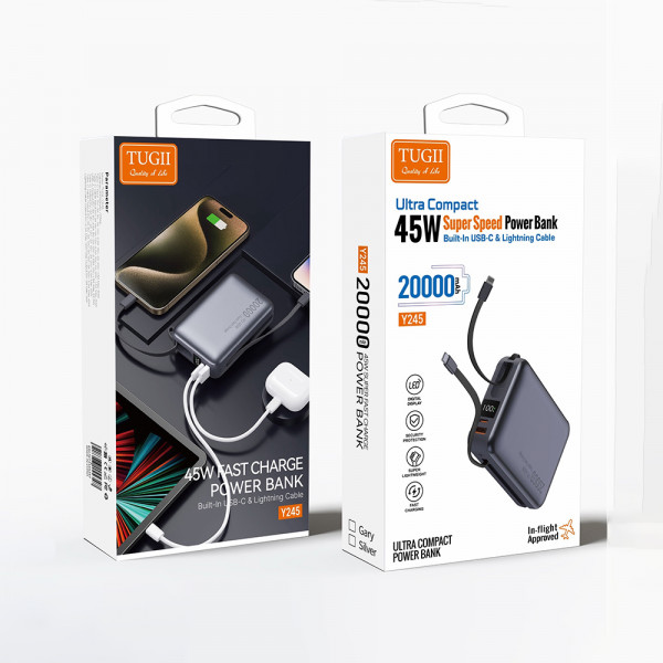 Зовнішній акумулятор WUW Y245 45W 20000 mah (6917673155347)