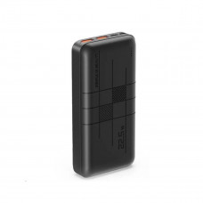 Зовнішній акумулятор XO PR188 fast charge light display PD20W+QC22.5W 20000mAh Чорний
