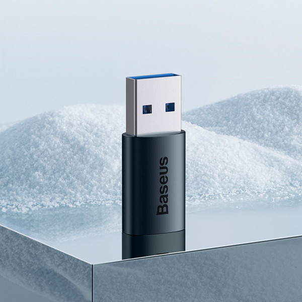 Адаптер Baseus Ingenuity Series Mini OTG Adaptor USB 3.1 to Type-C Blue