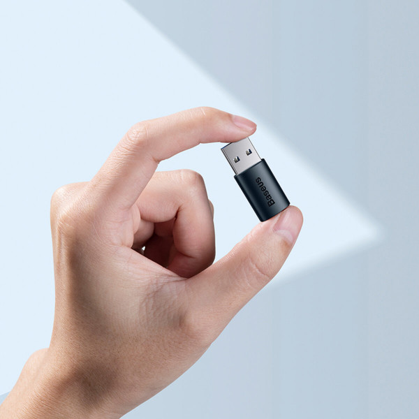 Адаптер Baseus Ingenuity Series Mini OTG Adaptor USB 3.1 to Type-C Blue