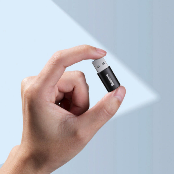 Адаптер Baseus Ingenuity Series Mini OTG Adaptor USB 3.1 to Type-CЧорний