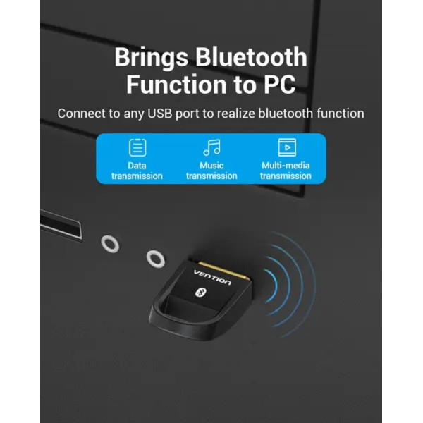 Адаптер Vention USB Bluetooth5.0 Adapter Black (CDSB0)