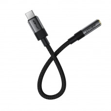 Аудіокабель ACEFAST J12 USB-C to 3.5mm audio converter Black (6974316285281)