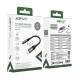 Аудіокабель ACEFAST J12 USB-C to 3.5mm audio converter Black (6974316285281)