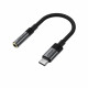 Аудіокабель ACEFAST J12 USB-C to 3.5mm audio converter Black (6974316285281)