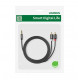 Аудіокабель UGREEN AV116 3.5mm Male to 2RCA Male, PVC, 5m Black (UGR-10591)