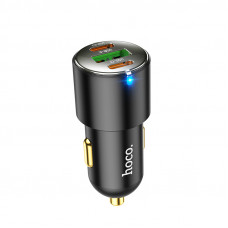 Автомобільний зарядний пристрій HOCO NZ6 PD45W 3-port(2C1A) car charger Black (6931474765185)