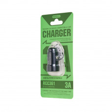 Автомобільний зарядний пристрій REMAX Tangee Series 3A 1A+1C Multi-compatible Car Charger RCC361 Black (6972174151595)