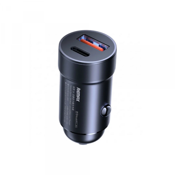 Автомобільний зарядний пристрій REMAX Tangee Series 3A 1A+1C Multi-compatible Car Charger RCC361 Black (6972174151595)