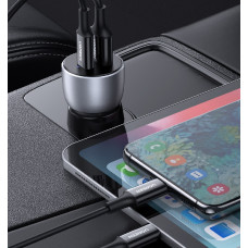 Автомобільний зарядний пристрій UGREEN CD213 2-Port Fast Car Charger gray (UGR-60980)
