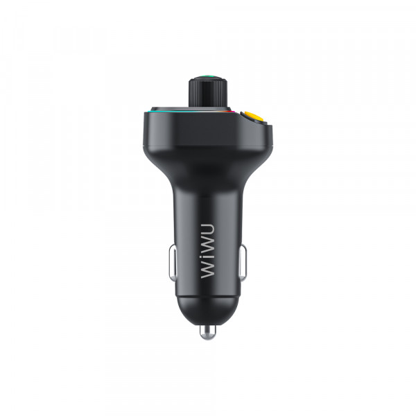 Автомобільний зарядний пристрій WIWU MP3 Car Charger Wi-QC031 Black (6977703653564)