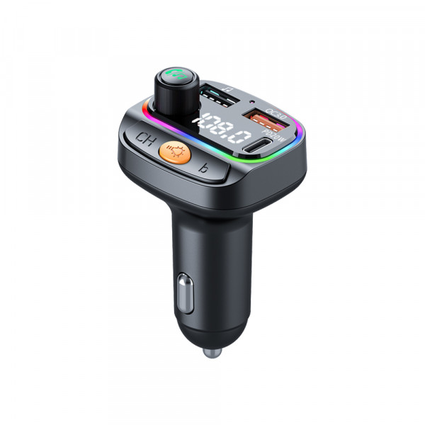 Автомобільний зарядний пристрій WIWU MP3 Car Charger Wi-QC031 Black (6977703653564)