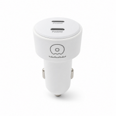 Автомобільний зарядний пристрій WUW-C243 PD20W+ PD20W White (WUW-C243W)