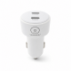 Автомобільний зарядний пристрій WUW-C243 PD20W+ PD20W White (WUW-C243W)
