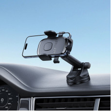 Автотримач для телефона ACEFAST D57 one-key lock car holder for dashboard Black (6974316284727)