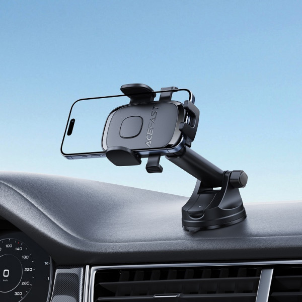 Автотримач для телефона ACEFAST D57 one-key lock car holder for dashboard Black (6974316284727)