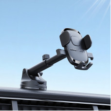 Автотримач для телефона ACEFAST D57 one-key lock car holder for dashboard Black (6974316284727)