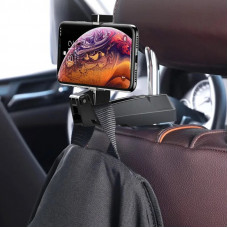 Автотримач для телефона Baseus Backseat Vehicle Phone Holder Hook Black