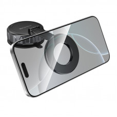 Автотримач для телефона BOROFONE BH140 Gloria vacuum suction cup magnetic ring holder(multi-scene) black metal gray (6941991125577)