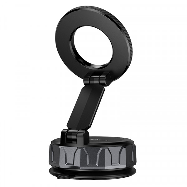 Автотримач для телефона BOROFONE BH140 Gloria vacuum suction cup magnetic ring holder(multi-scene) black metal gray (6941991125577)