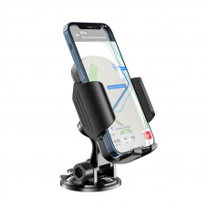 Автотримач для телефона HOCO CA82 Just fast suction cup car holder Black (6931474745767)