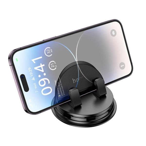 Автотримач для телефона HOCO H55 Блакитнийprint dashboard car holder Чорний Gray