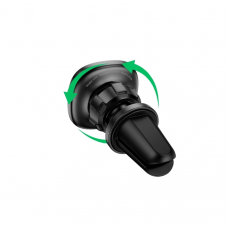 Автотримач для телефона HOCO H72 Crown magnetic car holder (air outlet) Black Metal Gray