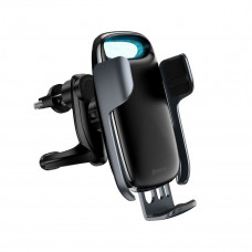 Автотримач для телефона з БЗП Baseus Milky Way Electric Bracket Wireless Charging Чорний