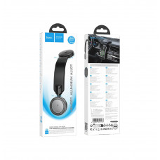 Автотримач для телефона з БЗП HOCO HW29 Totem ring magnetic wireless fast charging car holder (center console) Black Metal Gray (6942007642163)