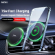 Автотримач для телефона з БЗП REMAX MagSafe Magnetic 15W Wireless Charging Car Mount RM-C01 Black (6954851236337)