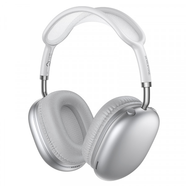 Бездротові накладні навушники BOROFONE BO36 Tone BT headphones Silver (6941991127106)
