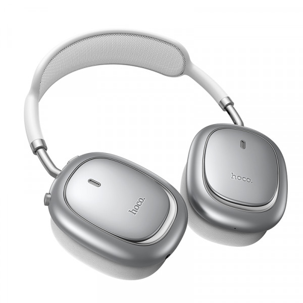 Бездротові накладні навушники HOCO W68 Calma ANC noise-canceling BT headphones(App) Silver (6942007674010)