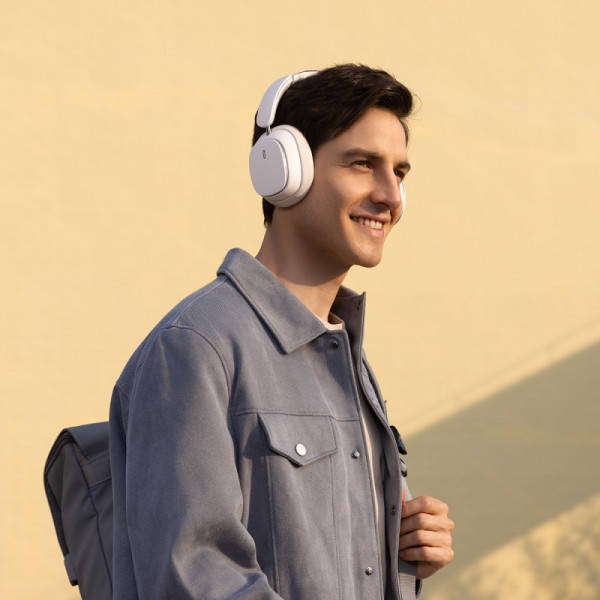 Бездротові навушники Baseus Bowie H1 Pro Noise-Cancellation Wireless Headphones Moon White