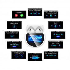 Бездротові навушники BOROFONE BW87 Mist true wireless BT headset with touch screen White
