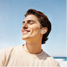 Бездротові навушники HOCO EQ21 Sandy true wireless ANC+ENC noise reduction touch screen BT headset Cloudy White (6942007647427)