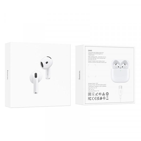 Бездротові навушники TWS HOCO EW95 White (6942007673693)