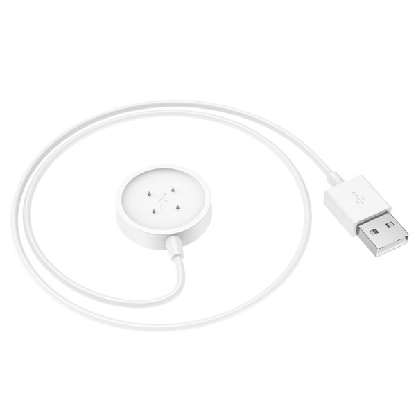 Бездротовий зарядний пристрій для смарт-годинника HOCO Y24 AMOLED Smart sports watch charging cable White
