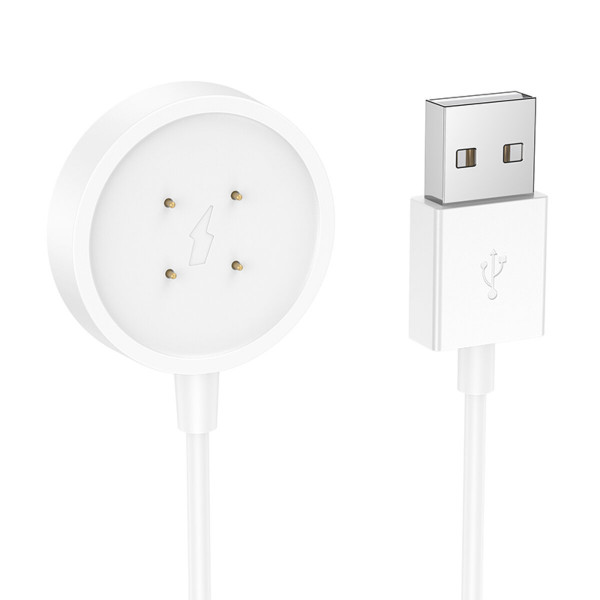 Бездротовий зарядний пристрій для смарт-годинника HOCO Y24 AMOLED Smart sports watch charging cable White