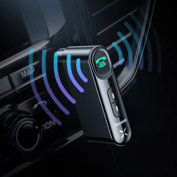 Bluetooth ресивер Baseus BSBA-02 AUX Wireless Audio Receiver Чорний