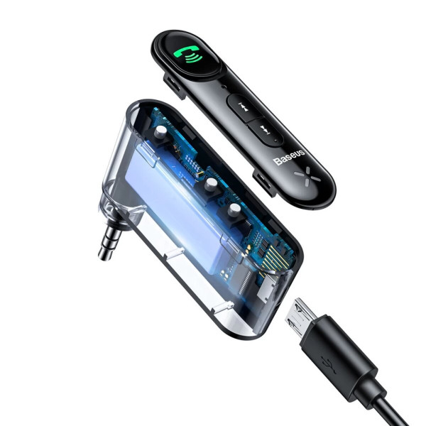 Bluetooth ресивер Baseus BSBA-02 AUX Wireless Audio Receiver Чорний