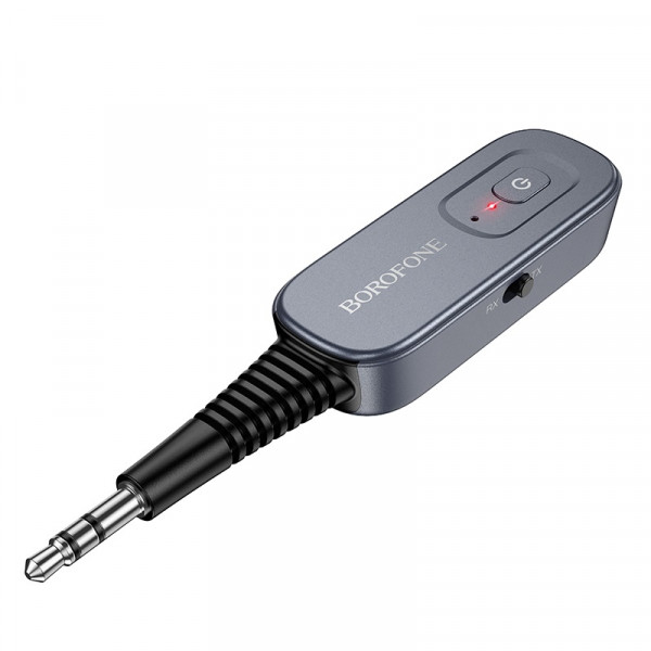 Bluetooth-ресивер BOROFONE BC51 Clear way AUX BT audio receiver/transmitter Metal Grey (6941991117305)