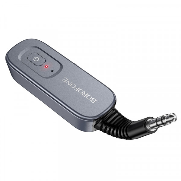 Bluetooth-ресивер BOROFONE BC51 Clear way AUX BT audio receiver/transmitter Metal Grey (6941991117305)