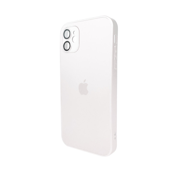 Чохол для смартфона AG Glass Matt Frame Color Logo for Apple iPhone 11 Pearly White